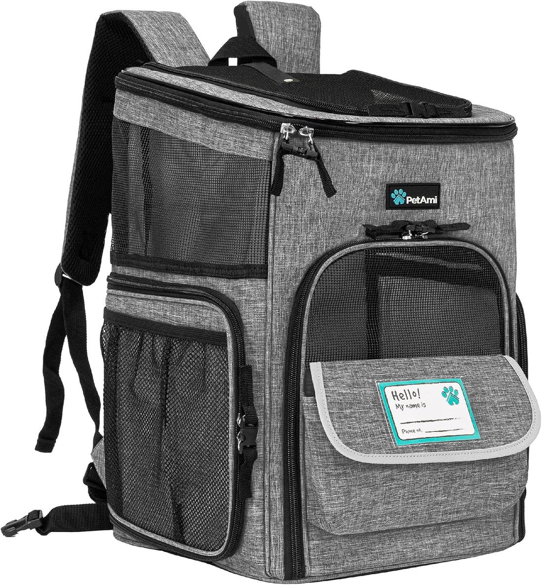 PetAmi Dog Backpack Carrier, Airline Approved 4-Way Entry Cat Bag