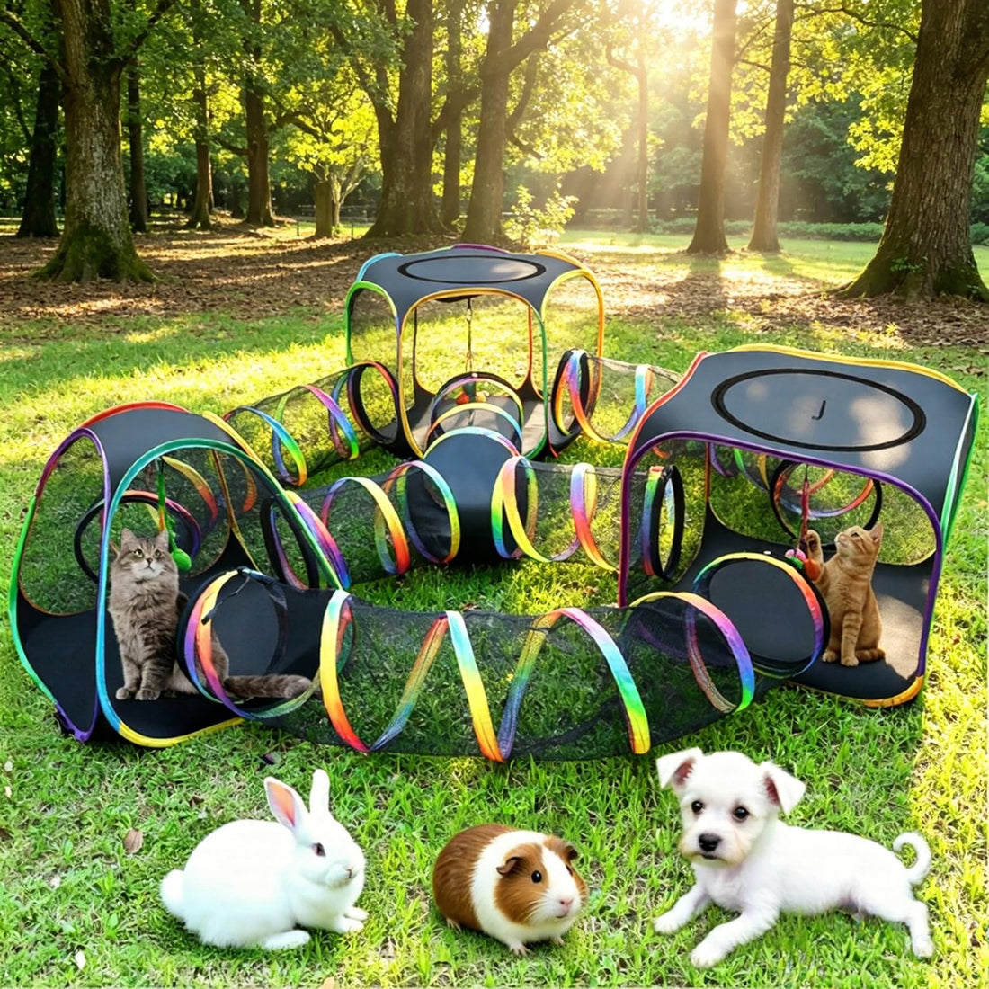 CypherX Outdoor Rainbow Cat Enclosure