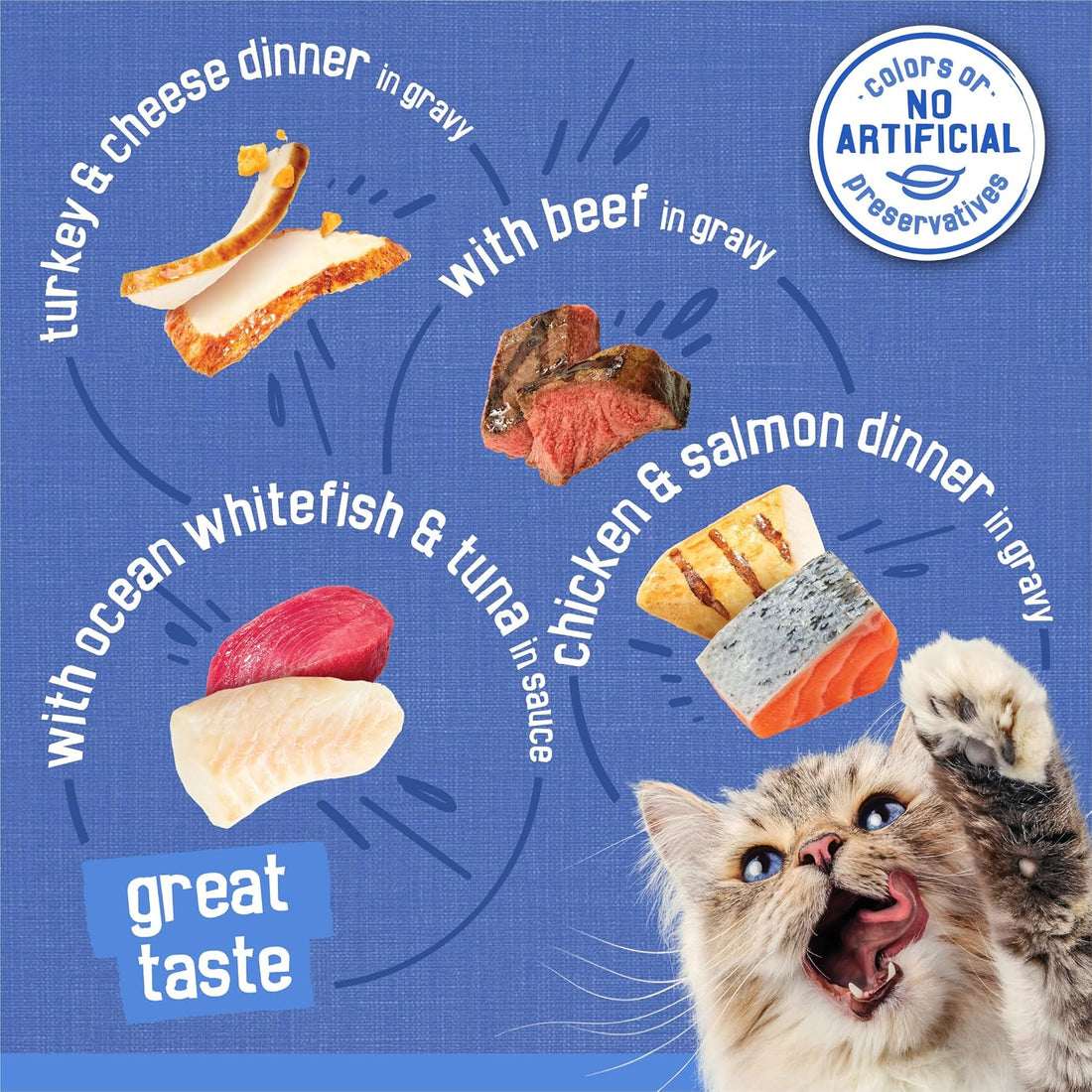 Purina Friskies Wet Cat Food Variety Pack, Shreds With Beef
