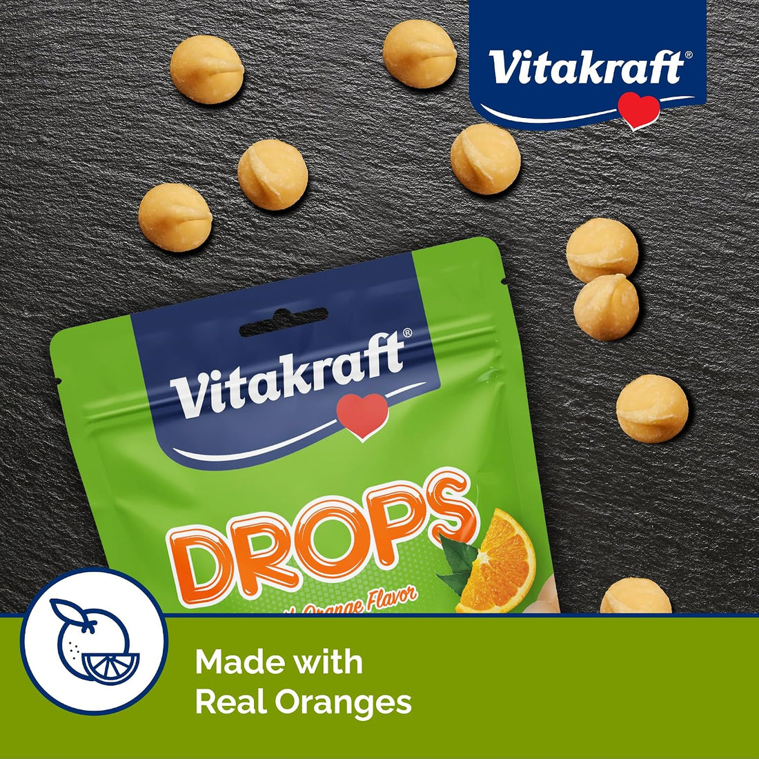 Vitakraft Drops Guinea Pig Treat with Orange Flavor 5.3 oz.