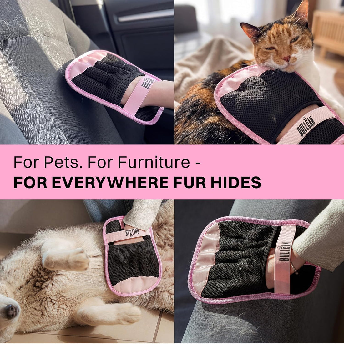 2-Pack Dog & Cat Hair Remover Glove