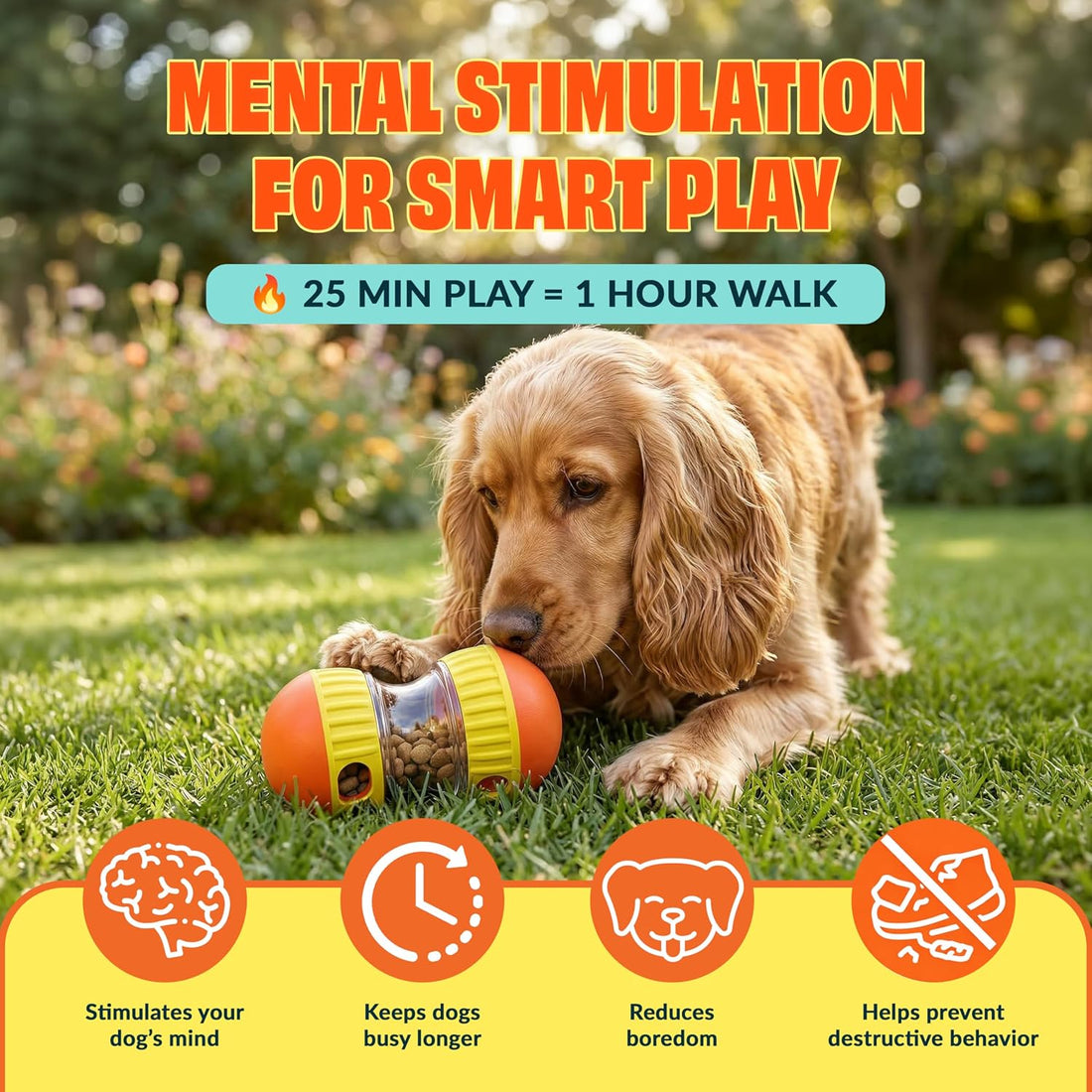 Dog Treat Dispenser Toy interactive-Treat puzzle toys for dogs mental