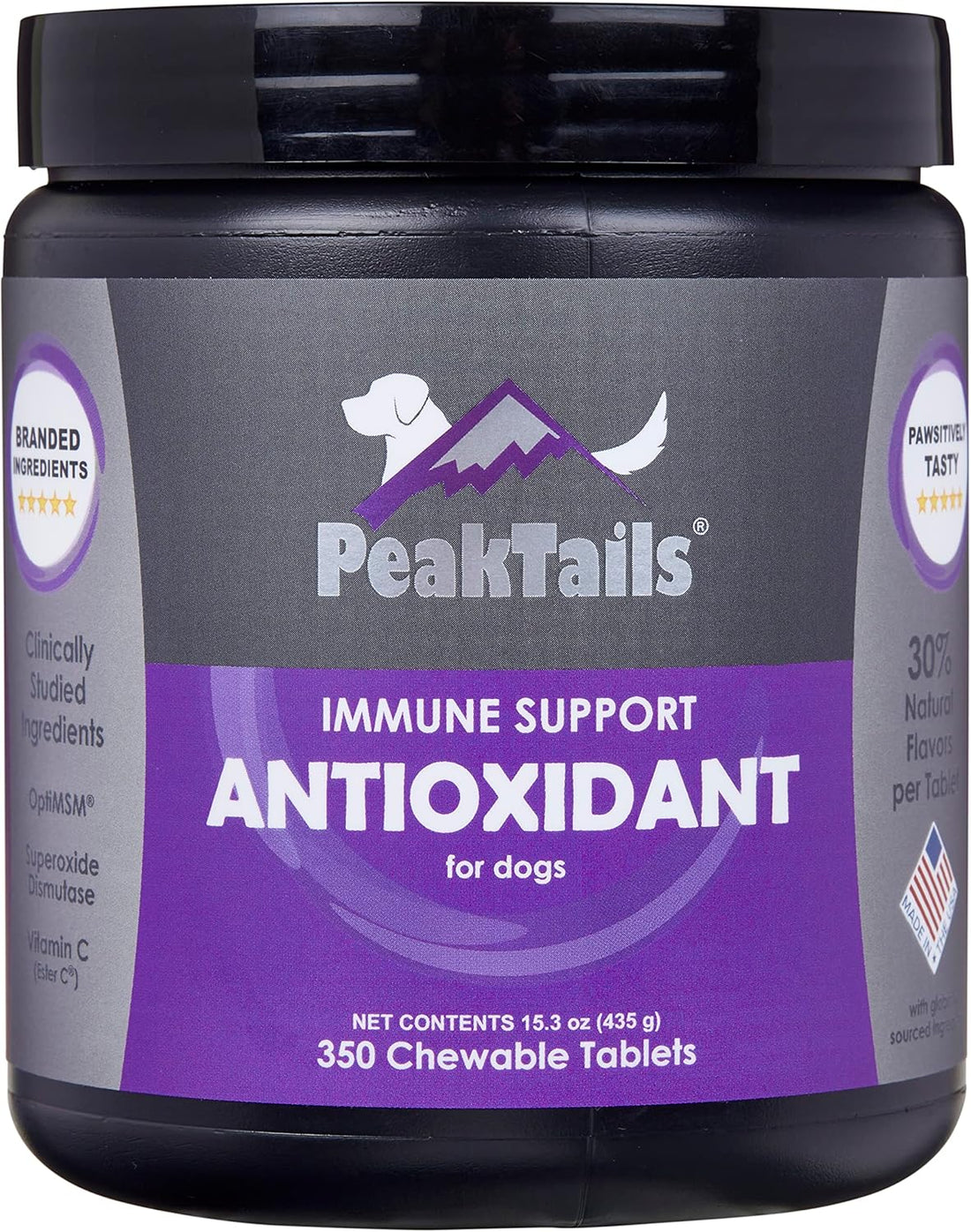 Kala Health PeakTails Antioxidant Immune Support for Dogs, 350 Count