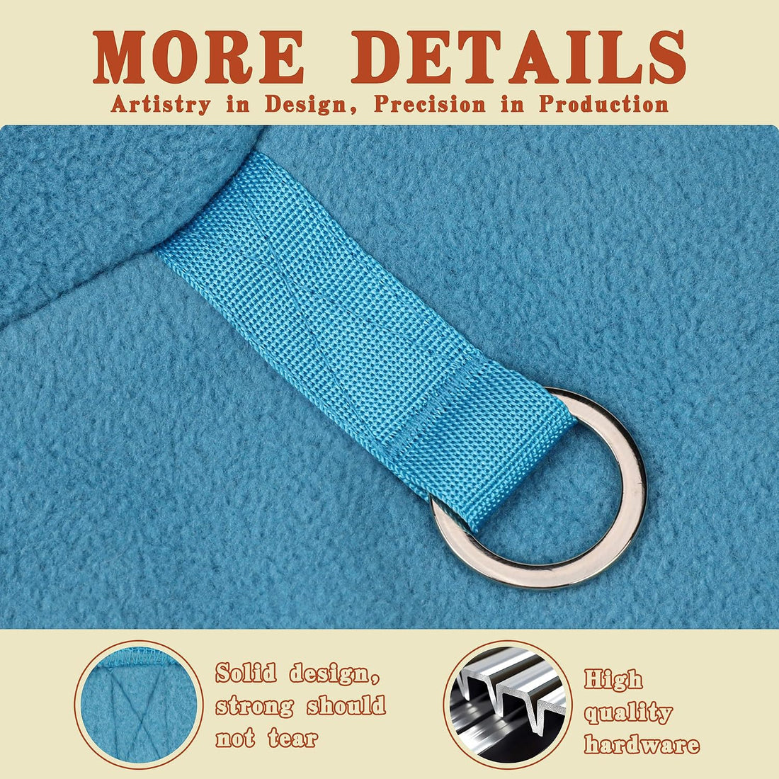 Sleeveless Vest Polyester Dog Jacket Tank Top Leash Ring Turquoise M
