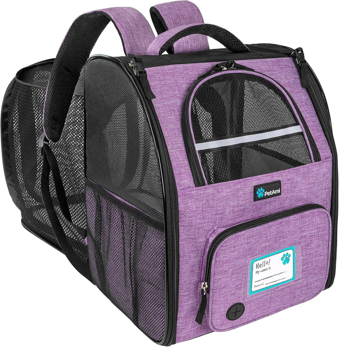 PetAmi Expandable Dog Cat Backpack Carrier, Airline Approved