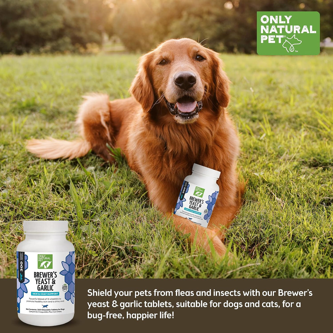 Only Natural Pet Brewer's Yeast & Garlic Chewables Flea & Tick