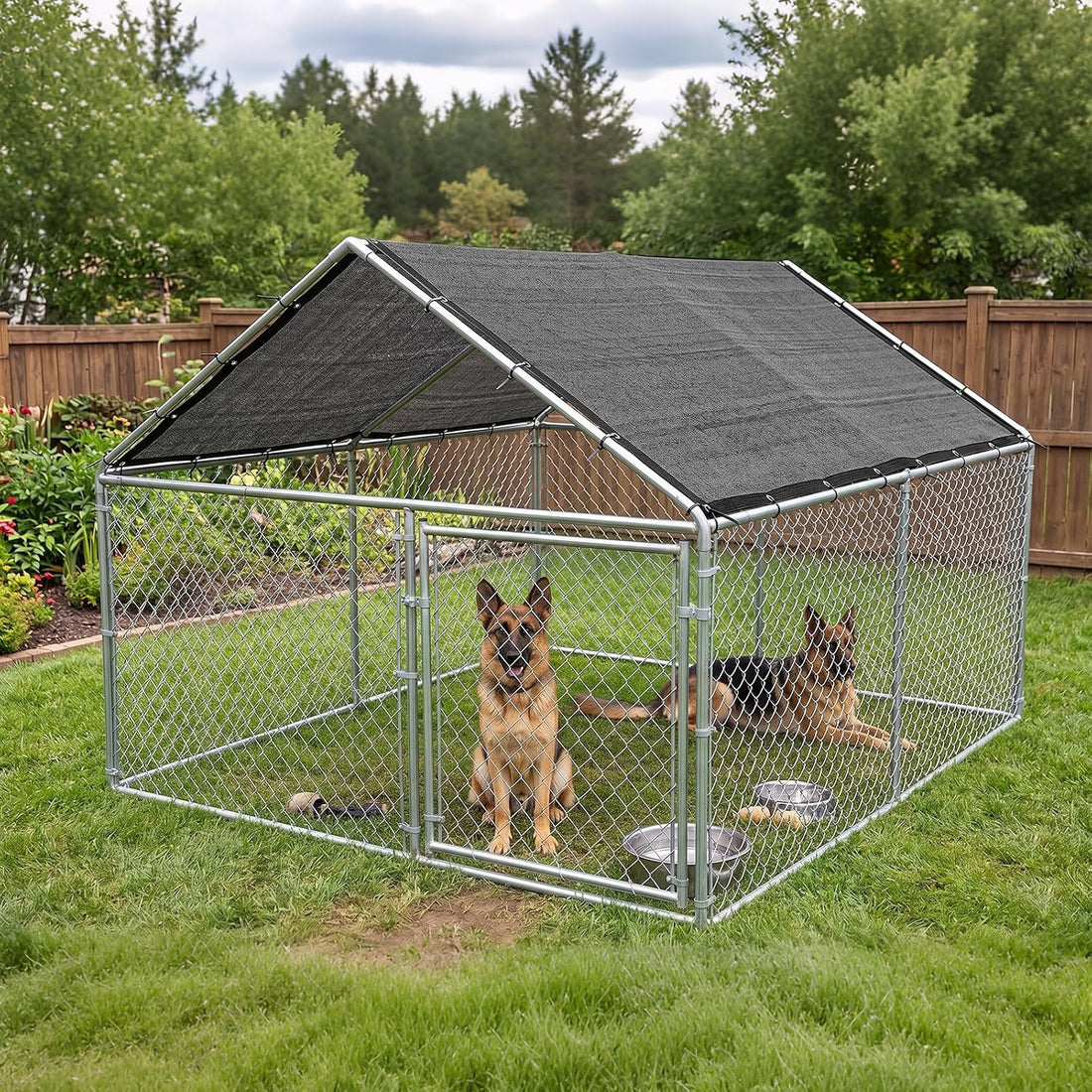 ColourTree Dog Crate Shade Cover 3' x 5' Black Knitted Mesh