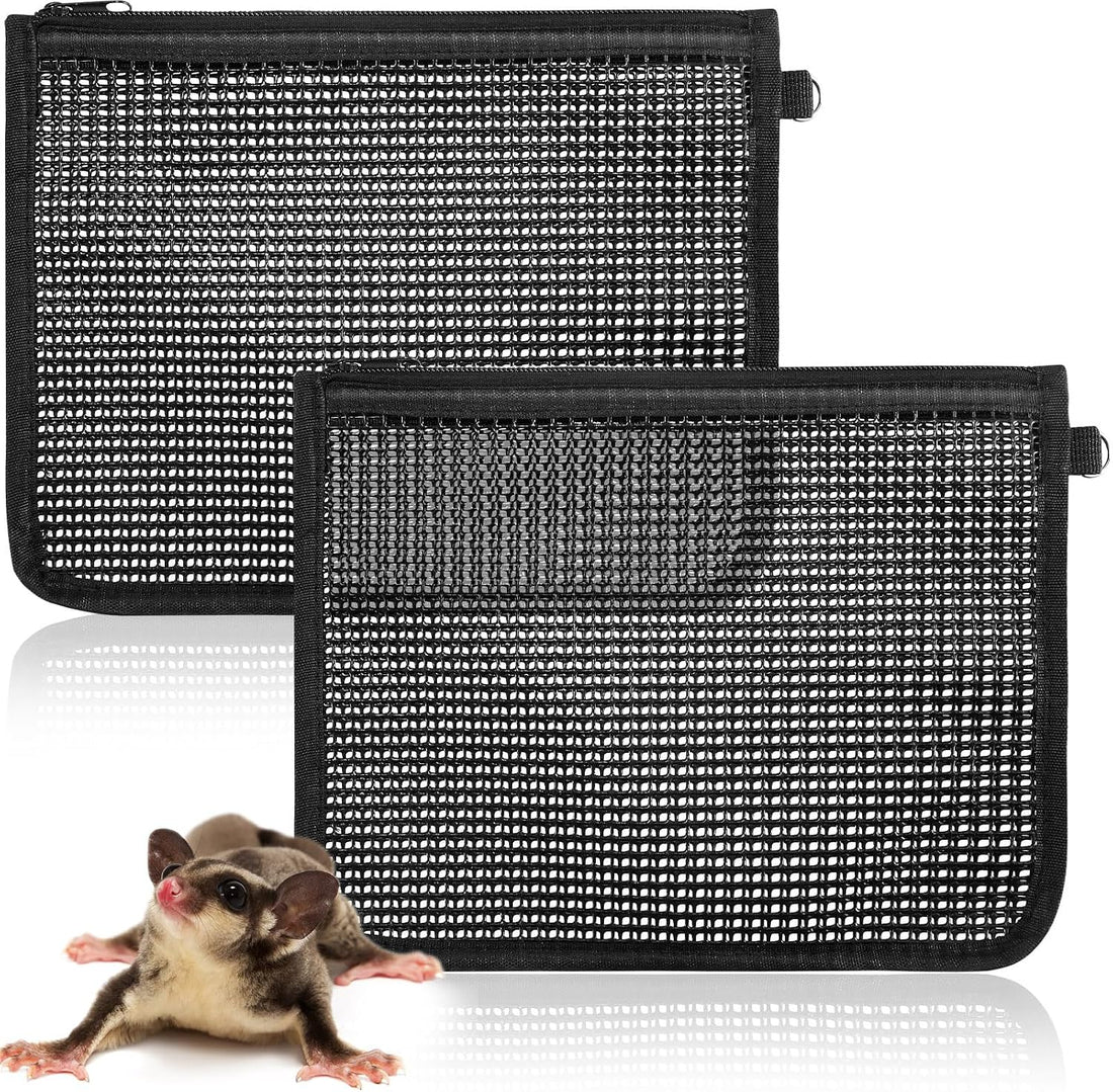 Abbylike 2 Pcs Sugar Glider Nail Trimmer Nails Trimming Pouch Mesh