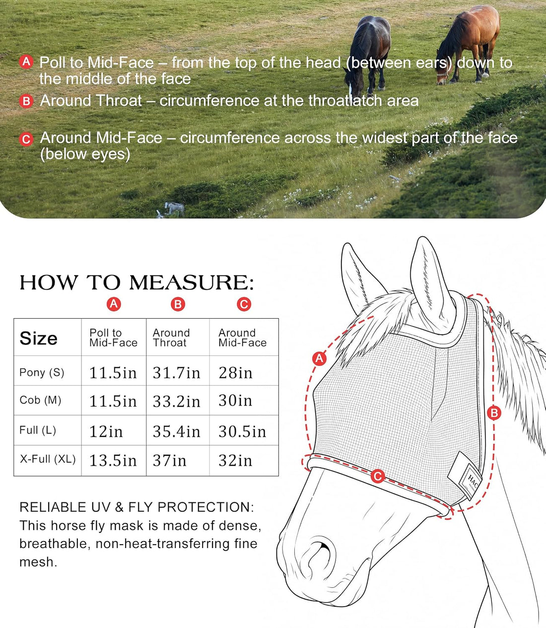 Fly Masks for Horses Without Ears, Horse Fly Mask