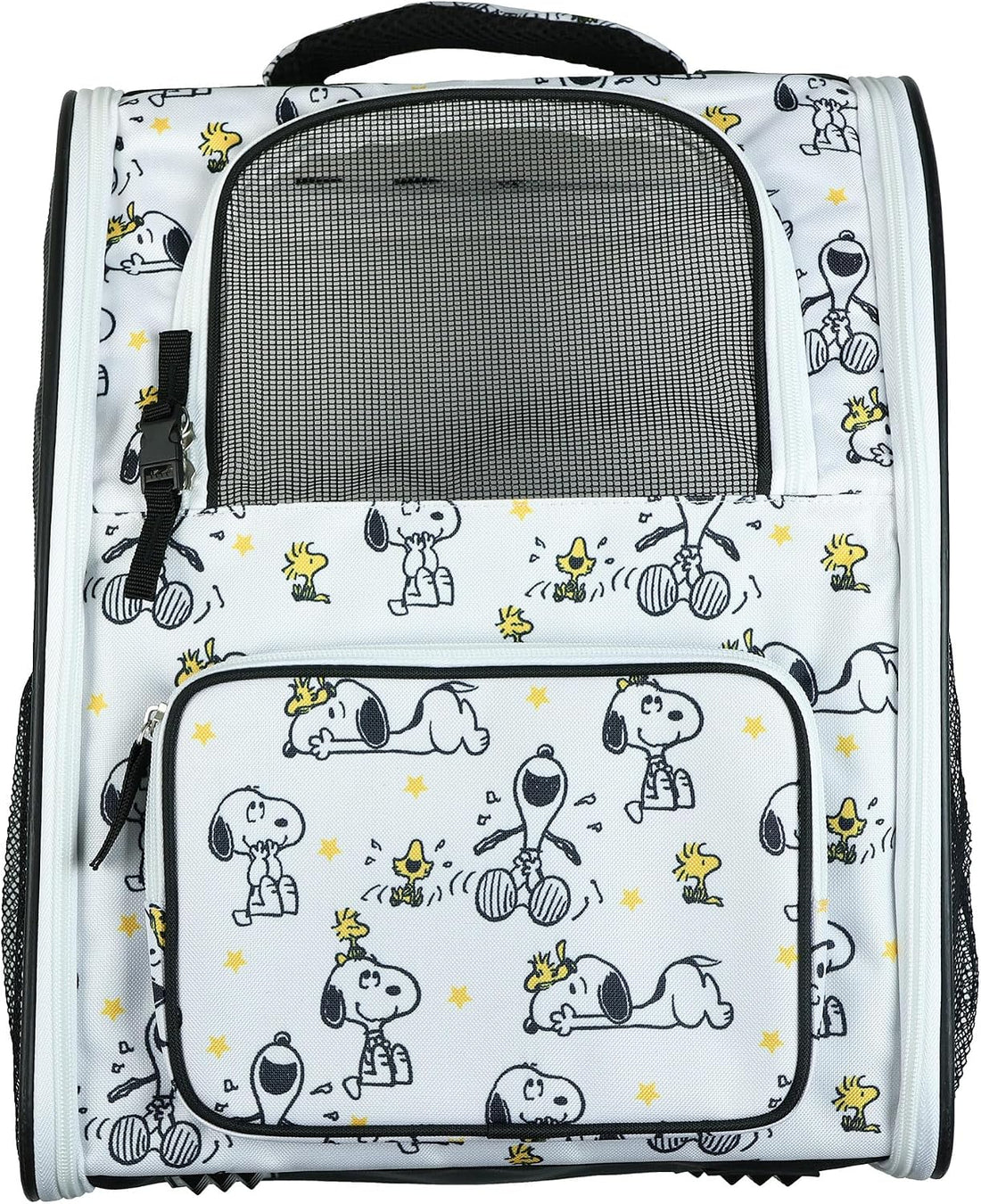 Peanuts Backpack 16" Snoopy & Woodstock Mesh Pet Carrier Bag Outdoor
