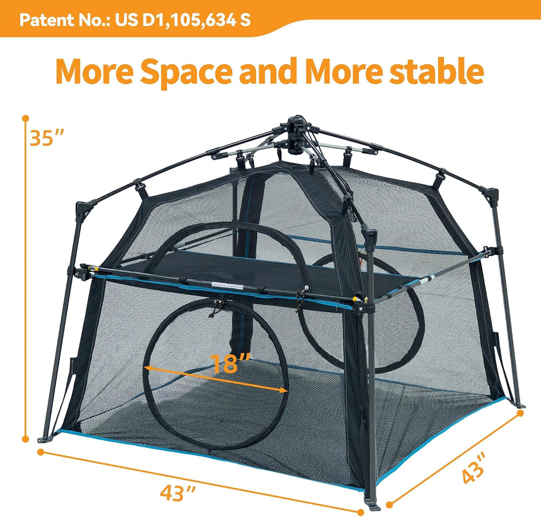 Extra Large Catio Outdoor Cat Enclosure 2-Tier Cat Tent for Patio
