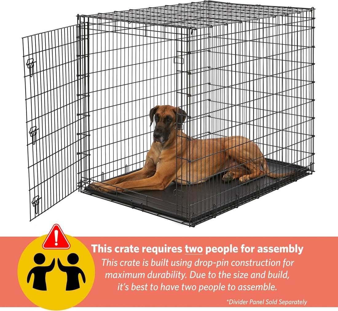 Solutions by Midwest 54-Inch Double Door Crate, Giant Breed Dogs