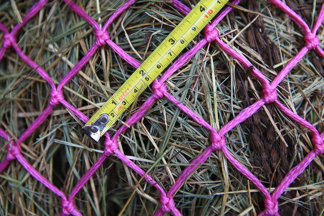 T TEKE 2 pcs Classic Slow Hay Feeder Hay Nets, 40" Length, 2" Holes