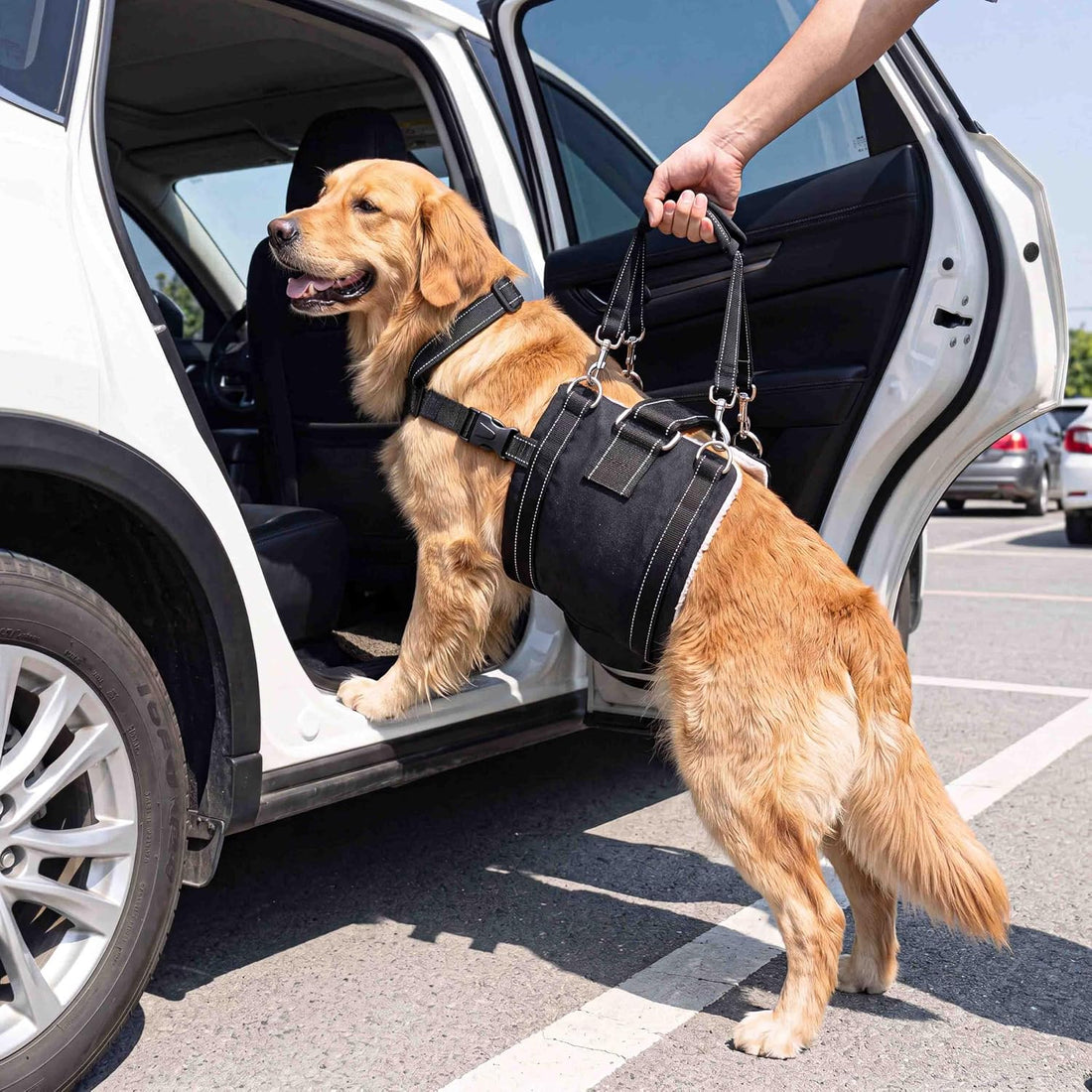 CWV Adjustable All Dog Lift Harness for Large Dogs