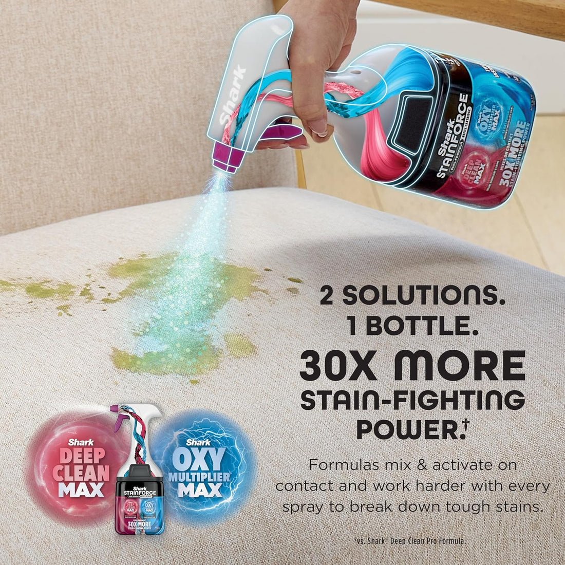 Shark StainForce Cordless Stain, Odor & Urine Remover, 2 Tools