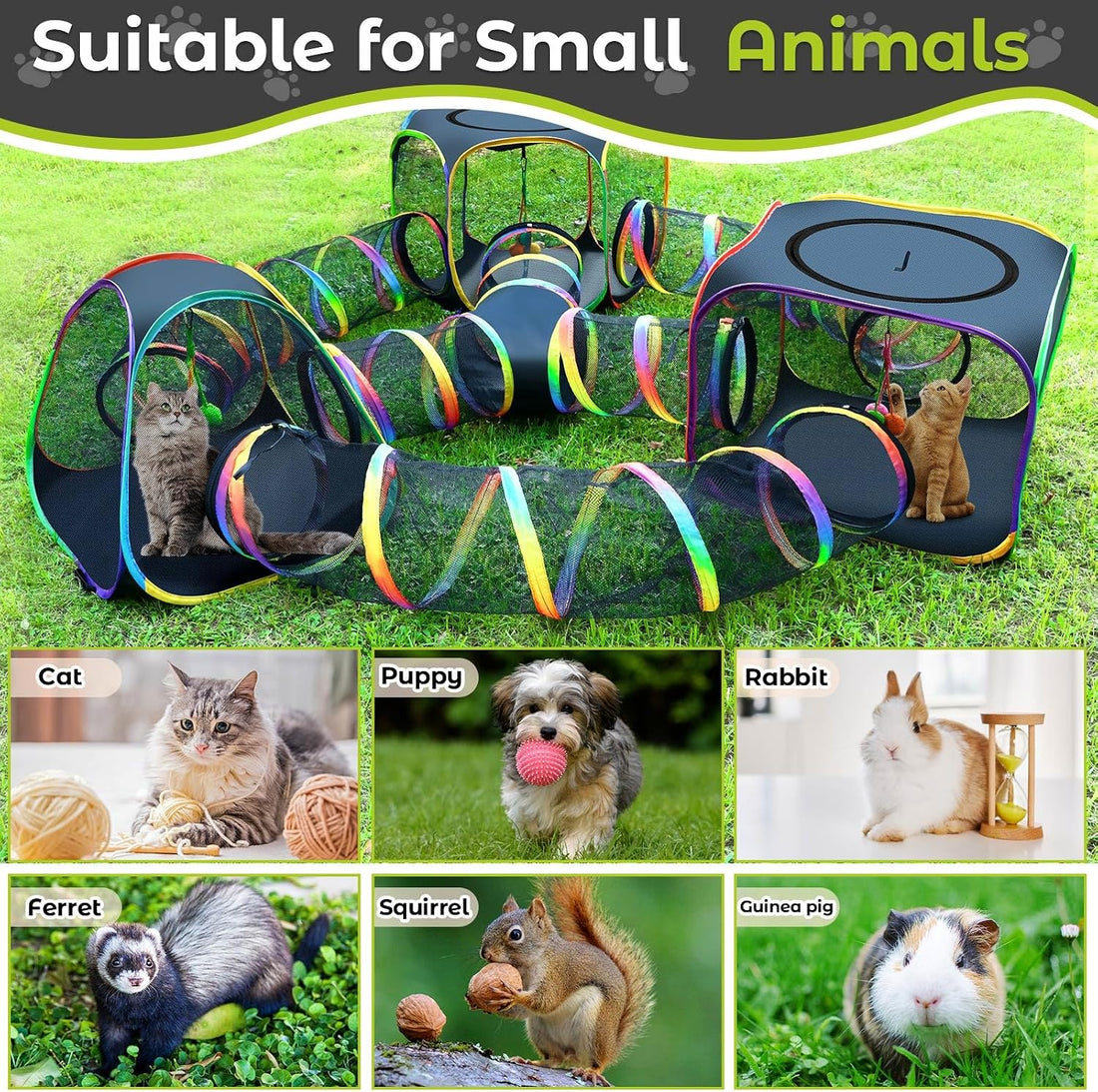 CypherX Outdoor Rainbow Cat Enclosure