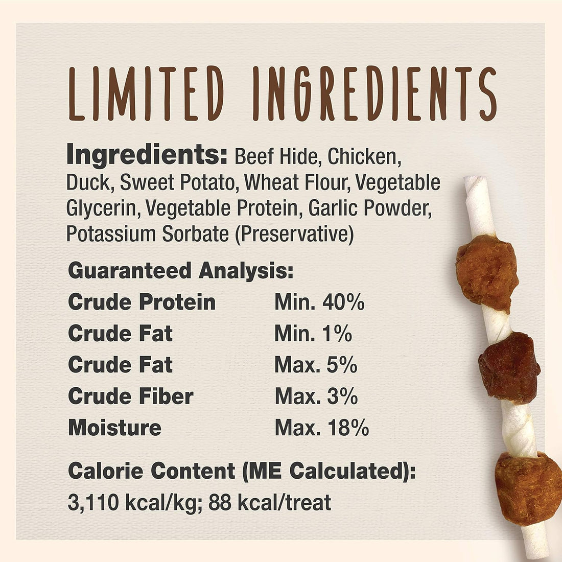 Cadet Gourmet Shish Kabob Dog Chews for Small Dogs