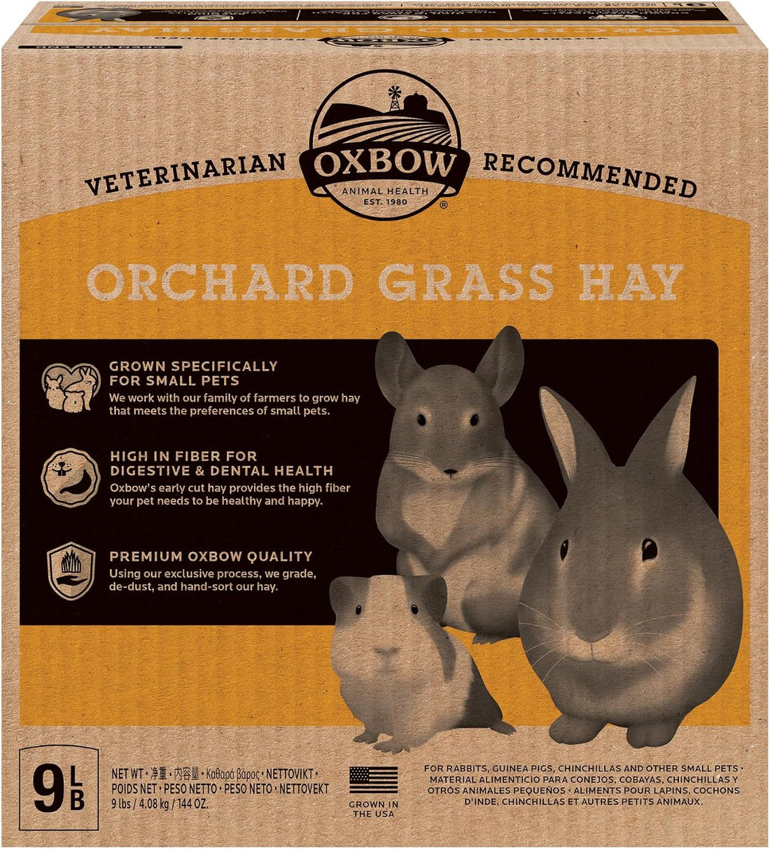 Oxbow Orchard Hay, Rabbit & Guinea Pig Hay, Hand-Sorted, De-Dusted