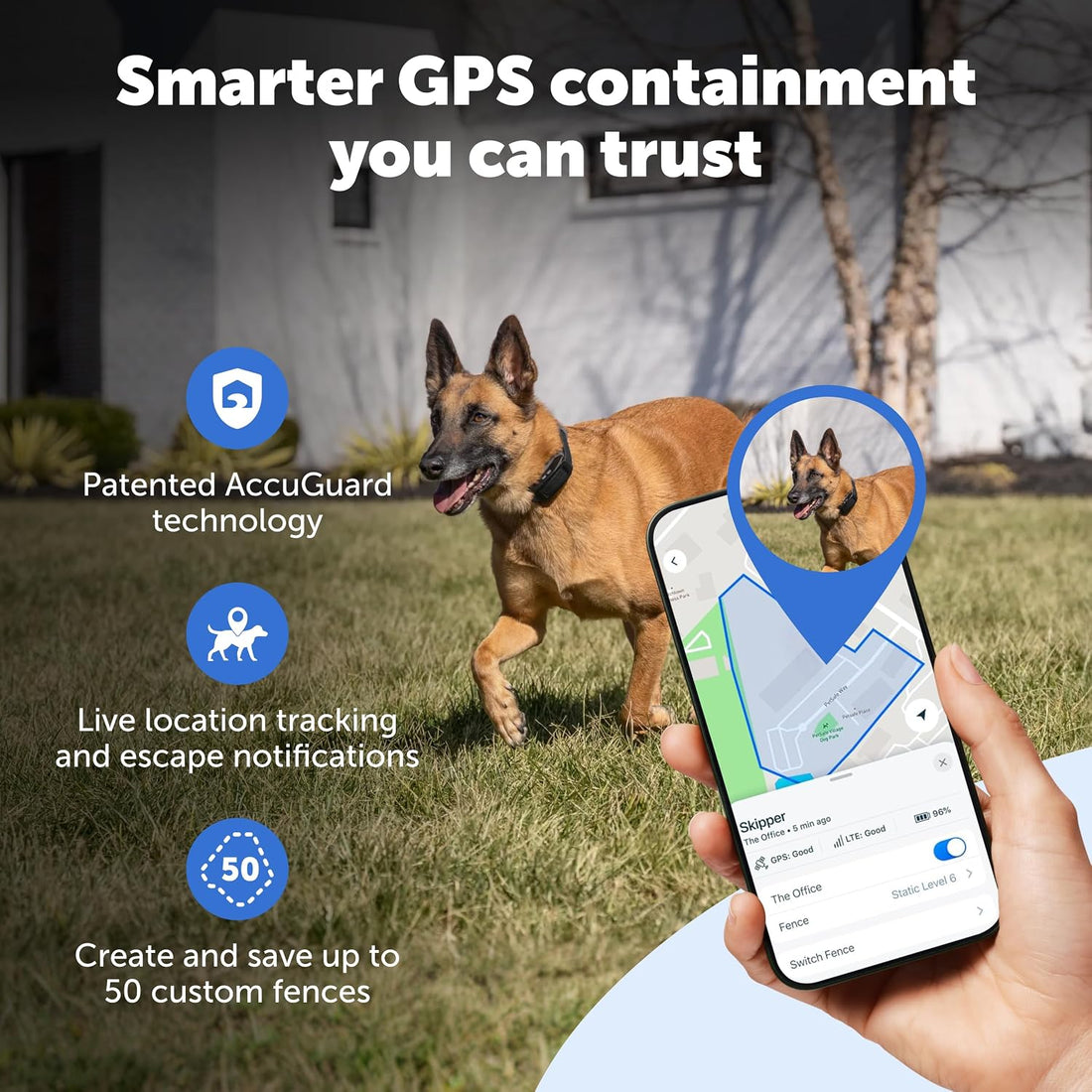 PetSafe Guardian GPS 2.0 Dog Fence + Tracking, 1/2 Acre or More