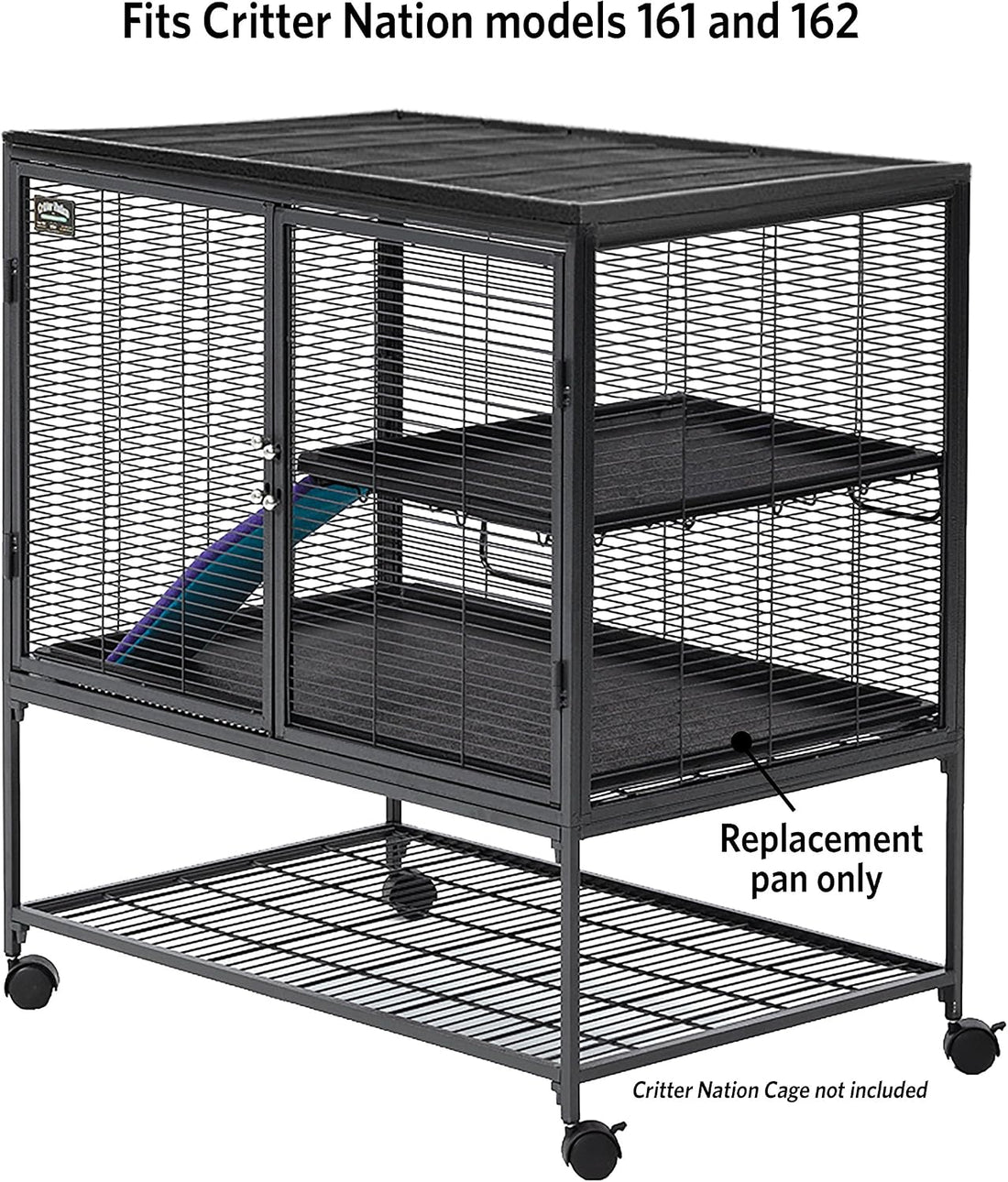 MidWest Homes for Pets 142PAN Replacement Pan for Midwest Cat Cage