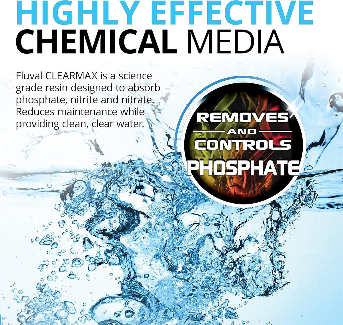 Fluval ClearMax Phosphate Remover, 3-Pack, 100-gram, All Breed Sizes