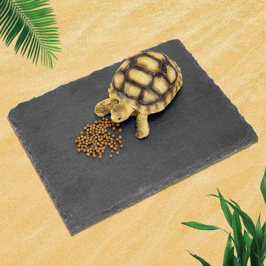 Rock Basking Platform with Bowl & Mat for Reptiles Small