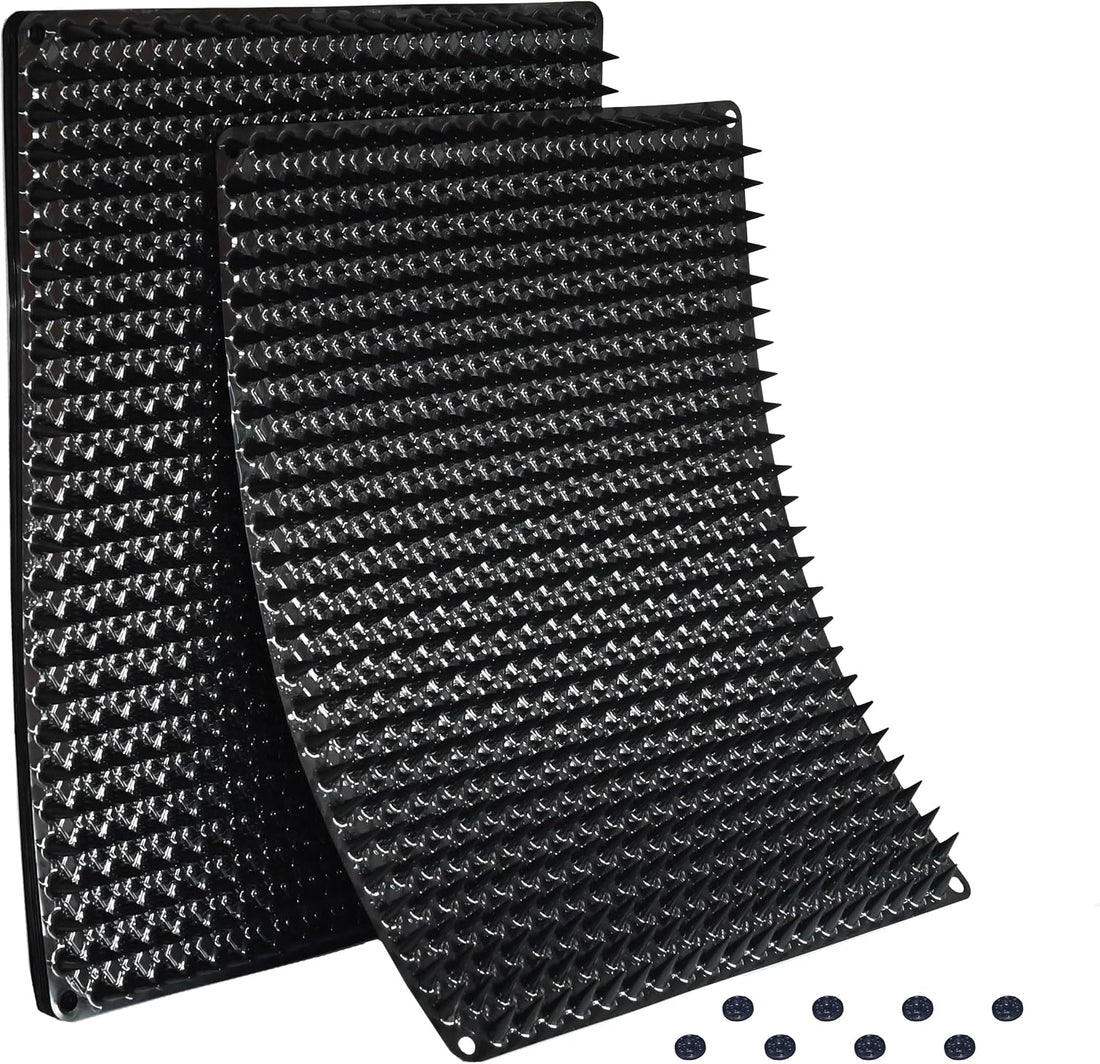 Black Cat Scat Mat 8 Pack, Cat Deterrent Mat