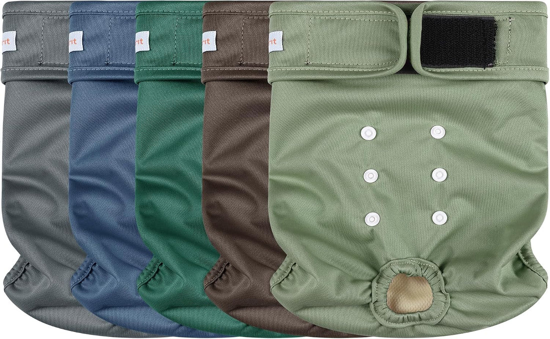 Langsprit Female Dog Diapers for Doggie Puppy,Reusable Dog Period