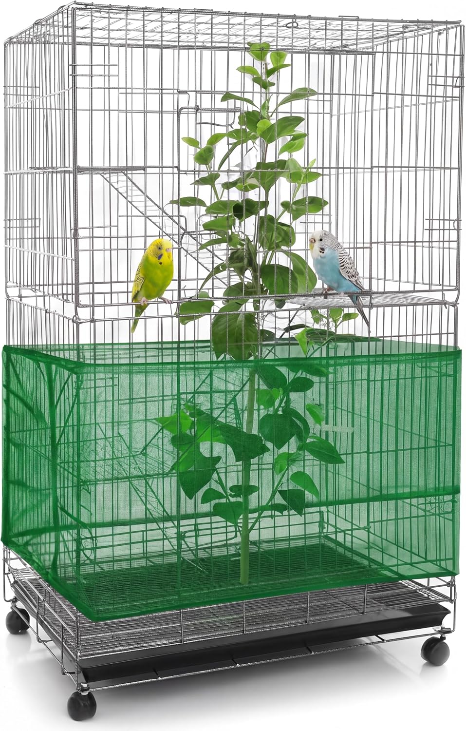 Shappy Bird Cage Net Cover Seed Catcher
