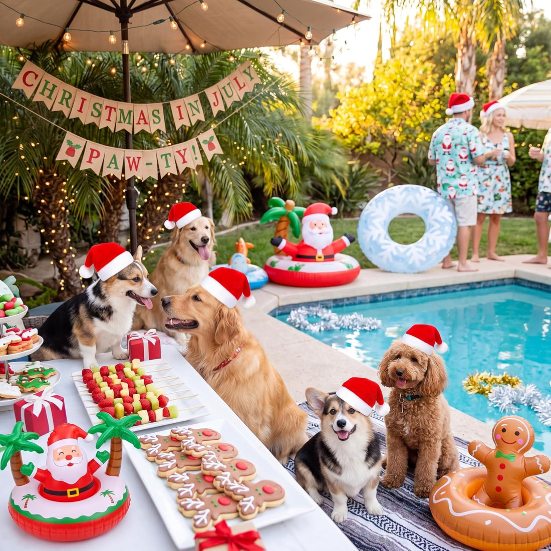 Frienda 12 Pcs Christmas Dog Santa Hat Soft Plush Pet Cat,Solid