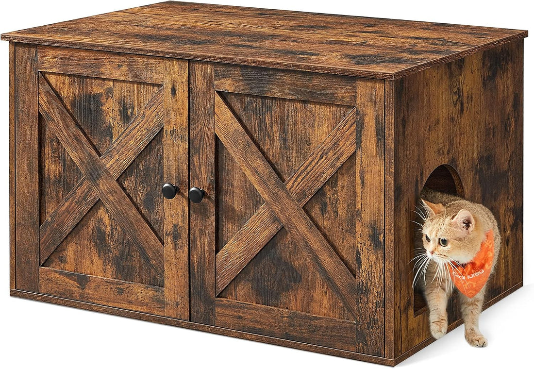 Feandrea Cat Litter Box Enclosure, End Table