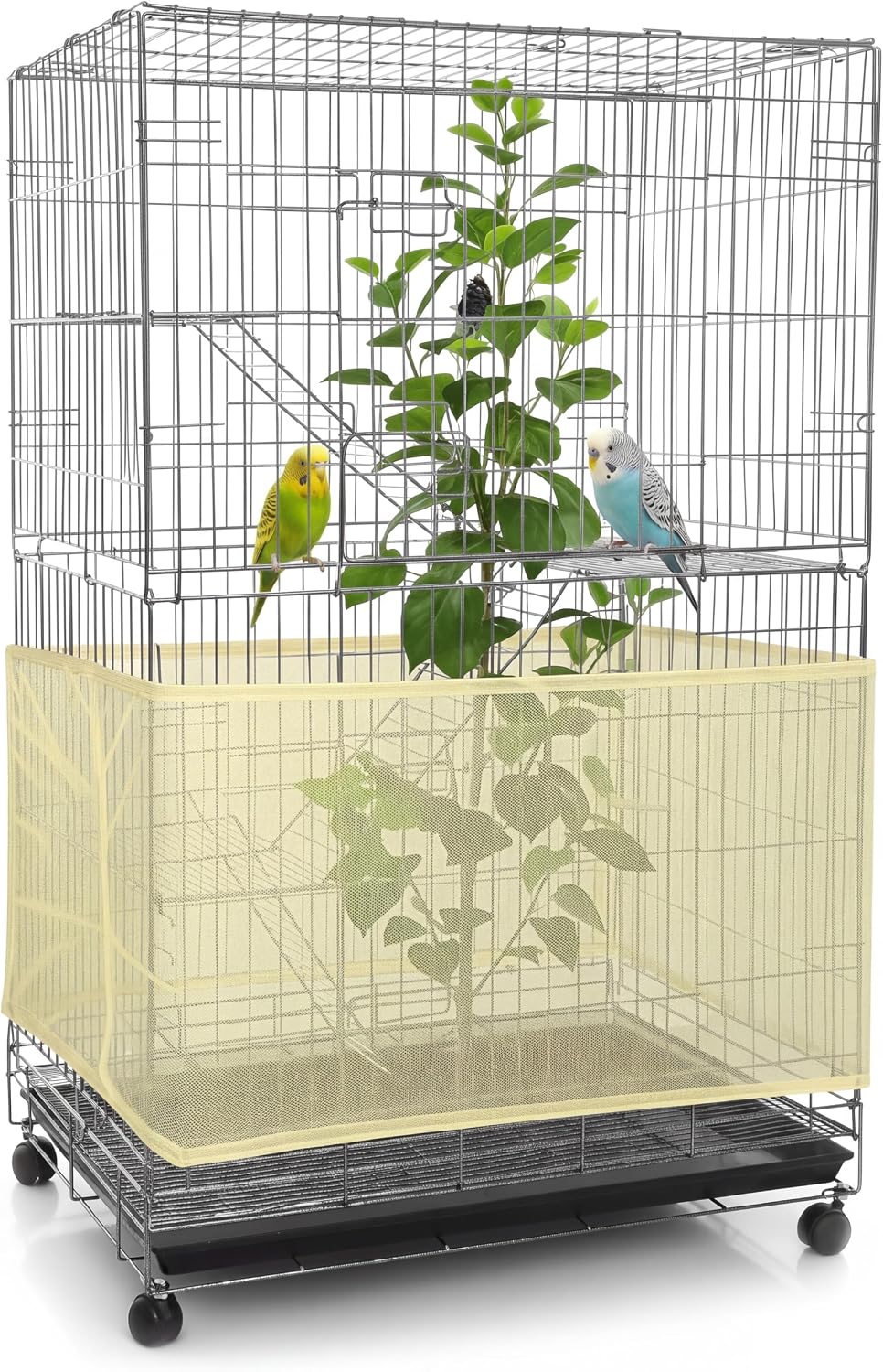 Shappy Bird Cage Net Cover Seed Catcher