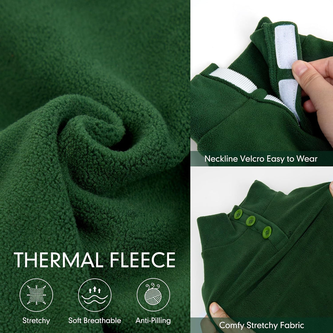 cyeollo Dog Pajamas Medium, Stretchable Fleece Pet Onesie Coat