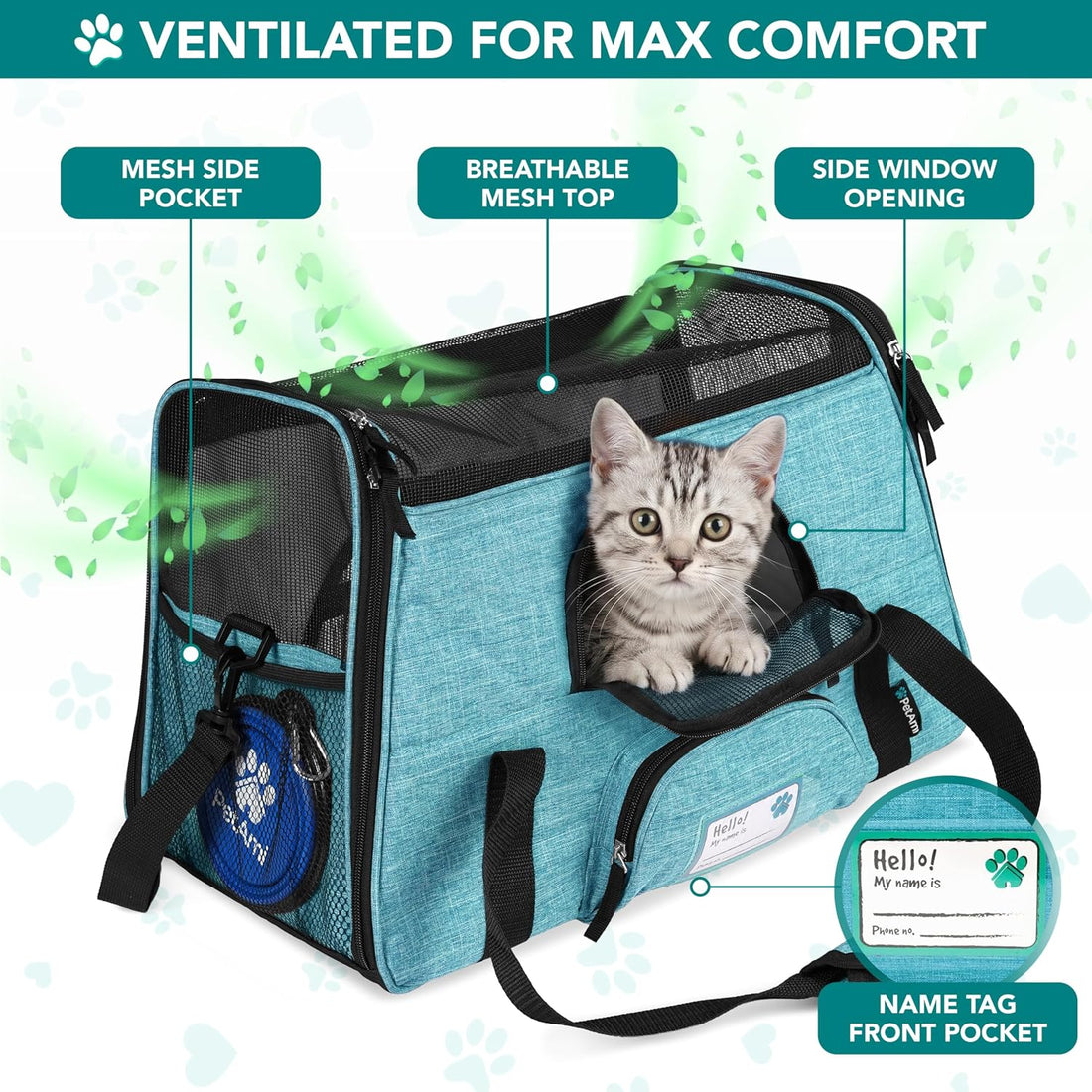 PetAmi Airline Approved Pet Carrier for Cats & Small Dogs