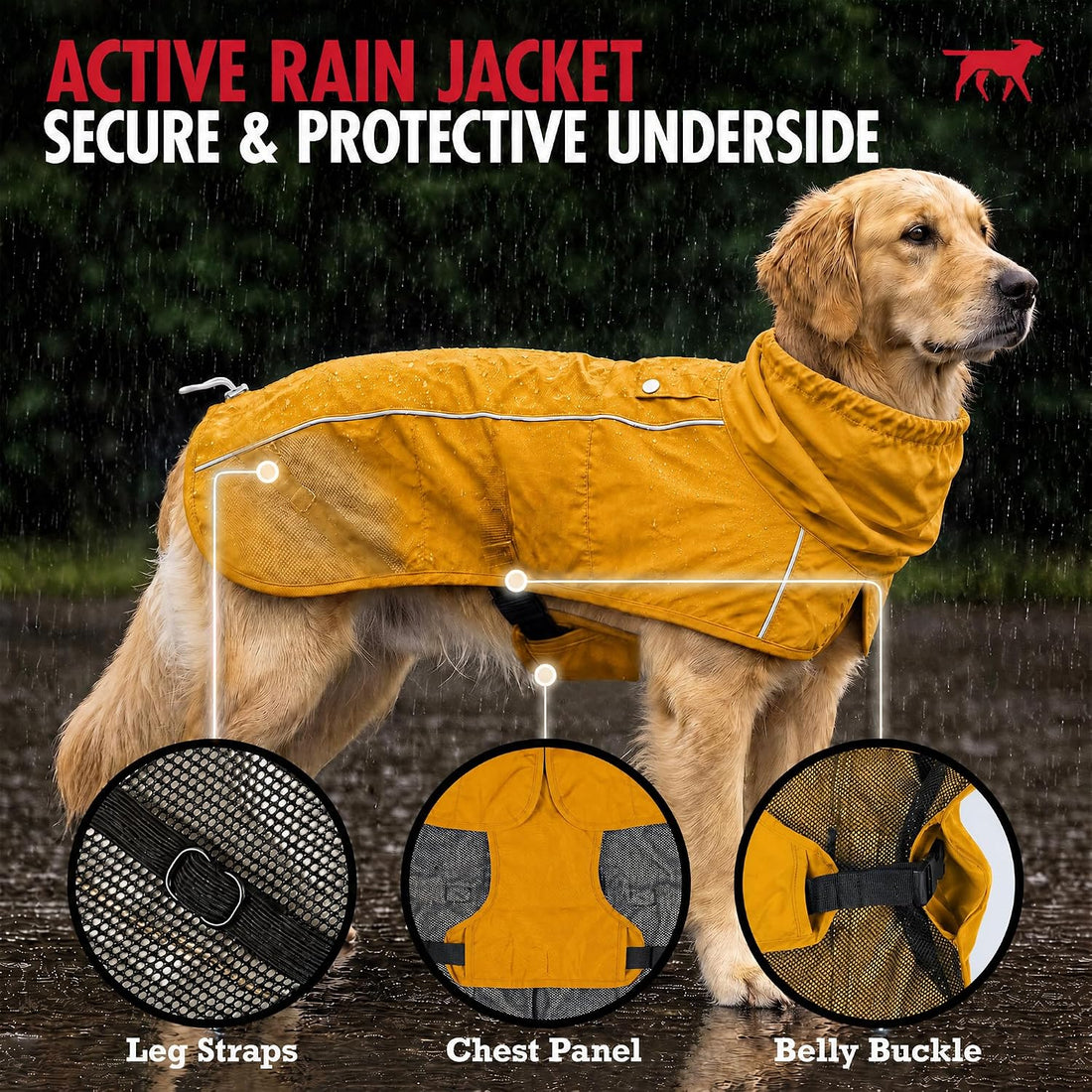Tuff Pupper Waterproof Dog Raincoat