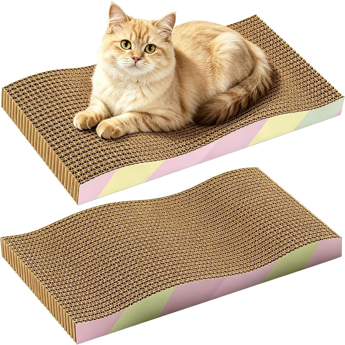 5-Pack Reversible Cat Scratcher,Cat Scratch Pad for Indoor Cats