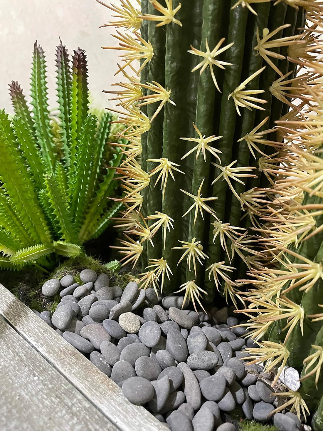 Black Rock, CJGQ 18lb River Rocks Pebbles for Plants Succulents