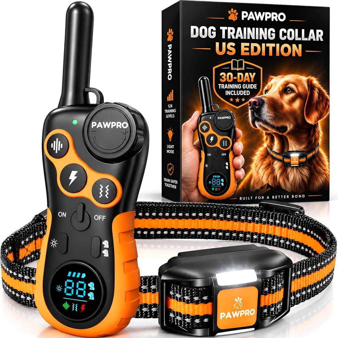 PAWPRO Dog Shock Collar with Remote, US Edition Training Collar