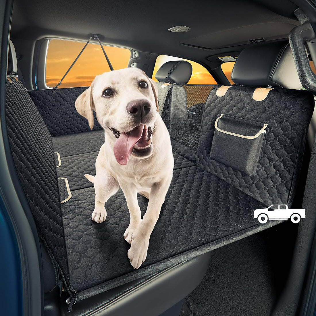 SHARLOVY Back Seat Extender for Dogs