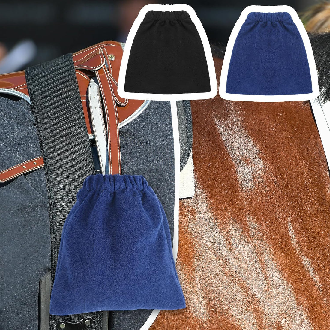 4 Pcs Stirrup Covers for English Saddle, Horse Tack Storage