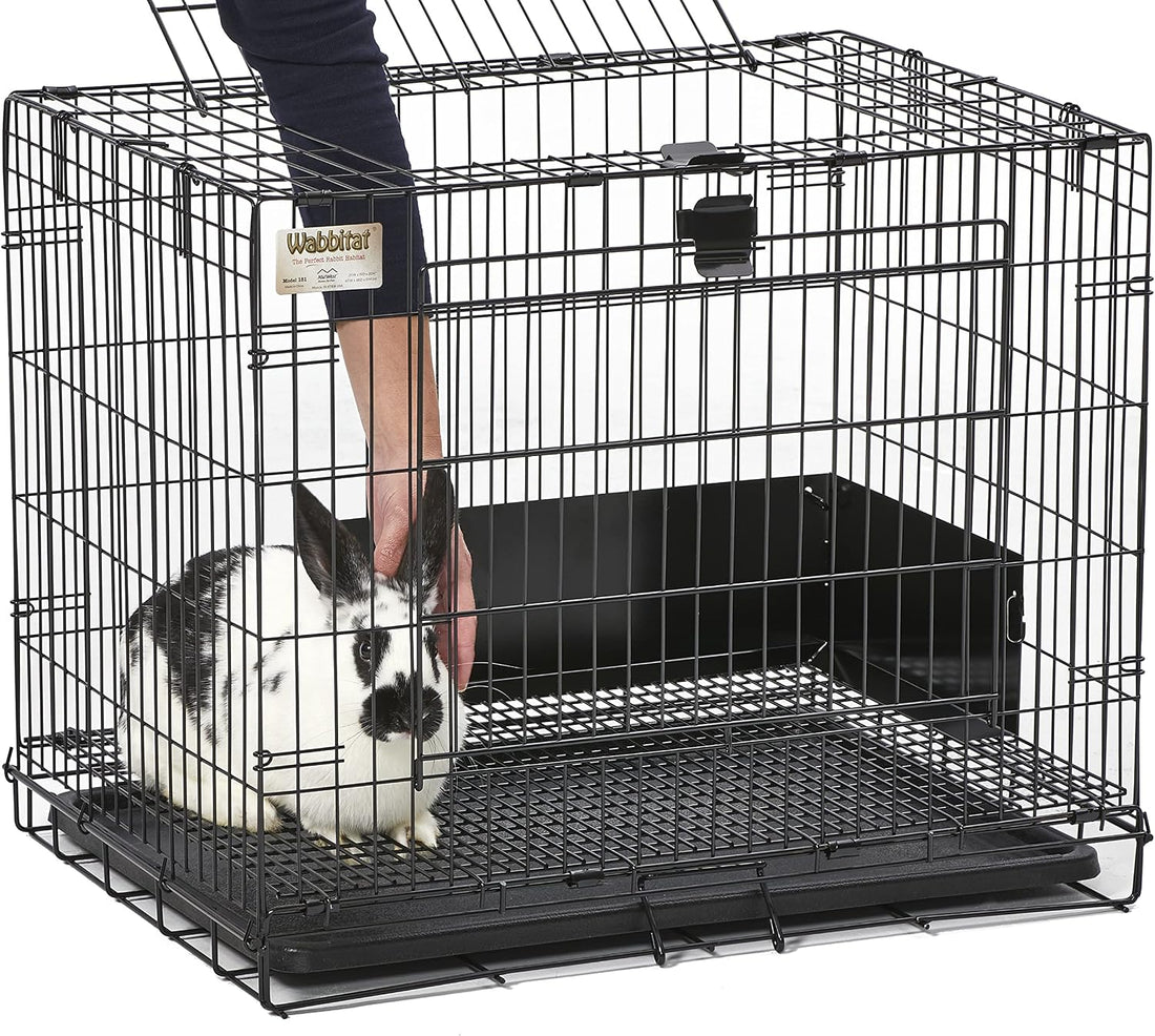 MidWest Homes for Pets Small Wabbitat Rabbit Cage, Grid Mesh Floor