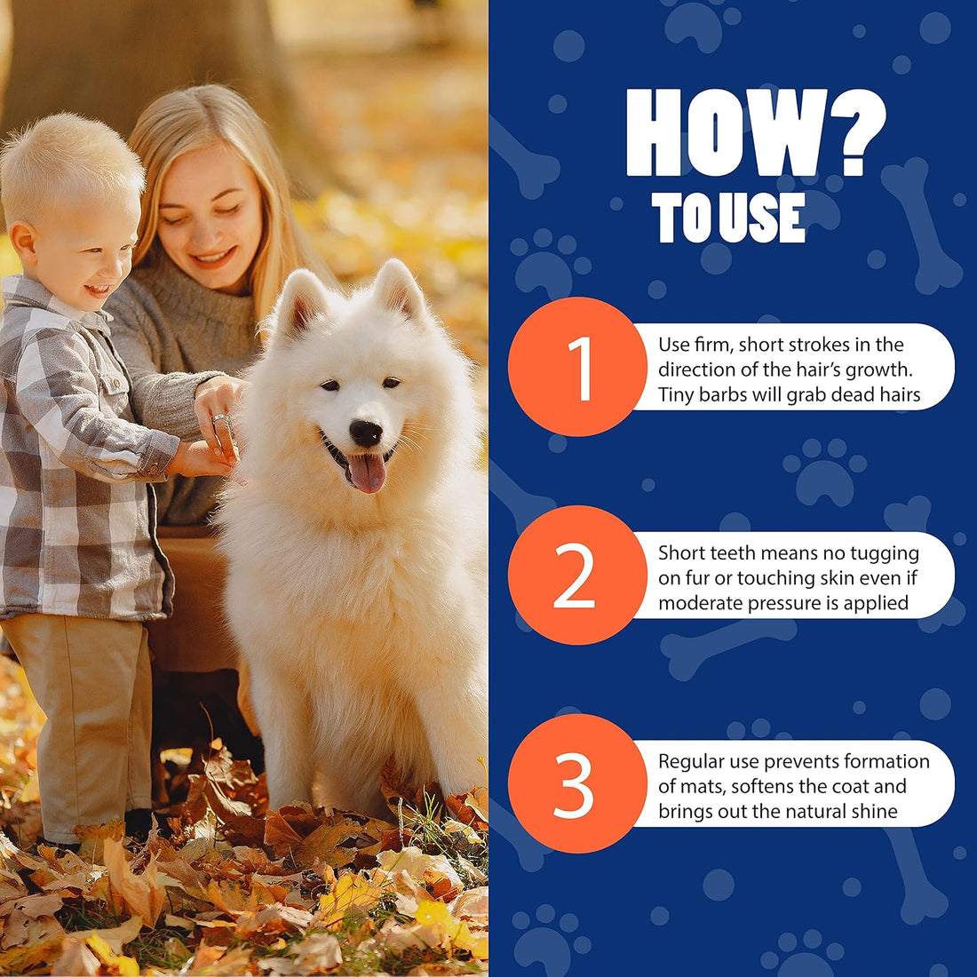 EasyGroomer Deshedding Brush for Dogs & Cats