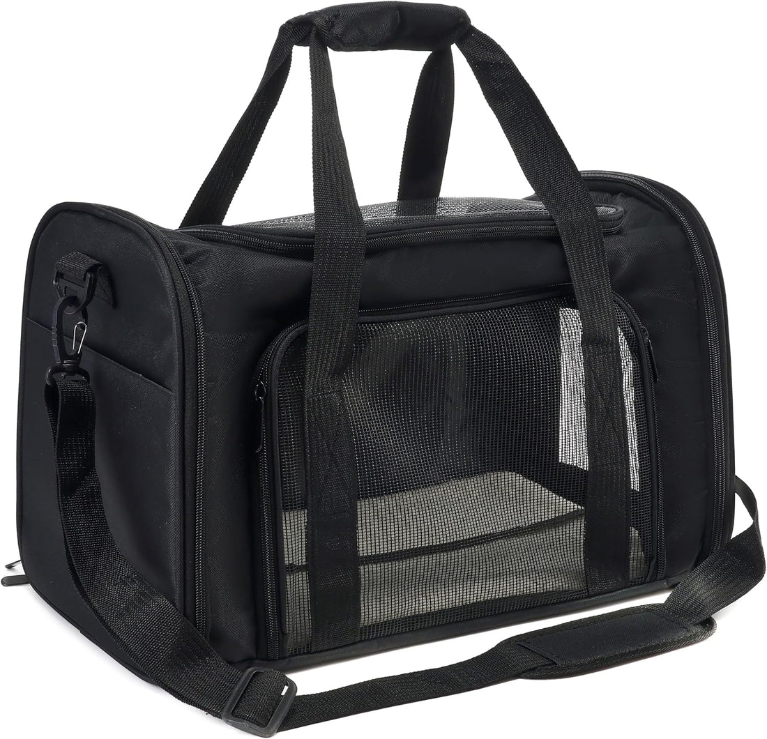 Soft Sided cat Carrier Bag Breathable Mesh Cat Dog Travel Carrier