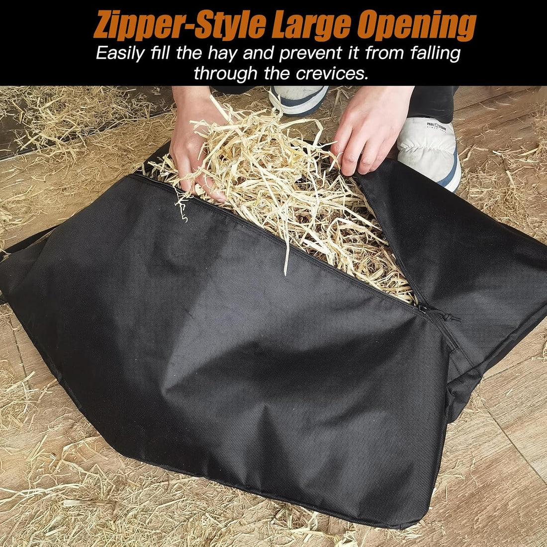 Hay Bag for Horses,Ultra-Slow Feed Hay Bag for Ground Feeding