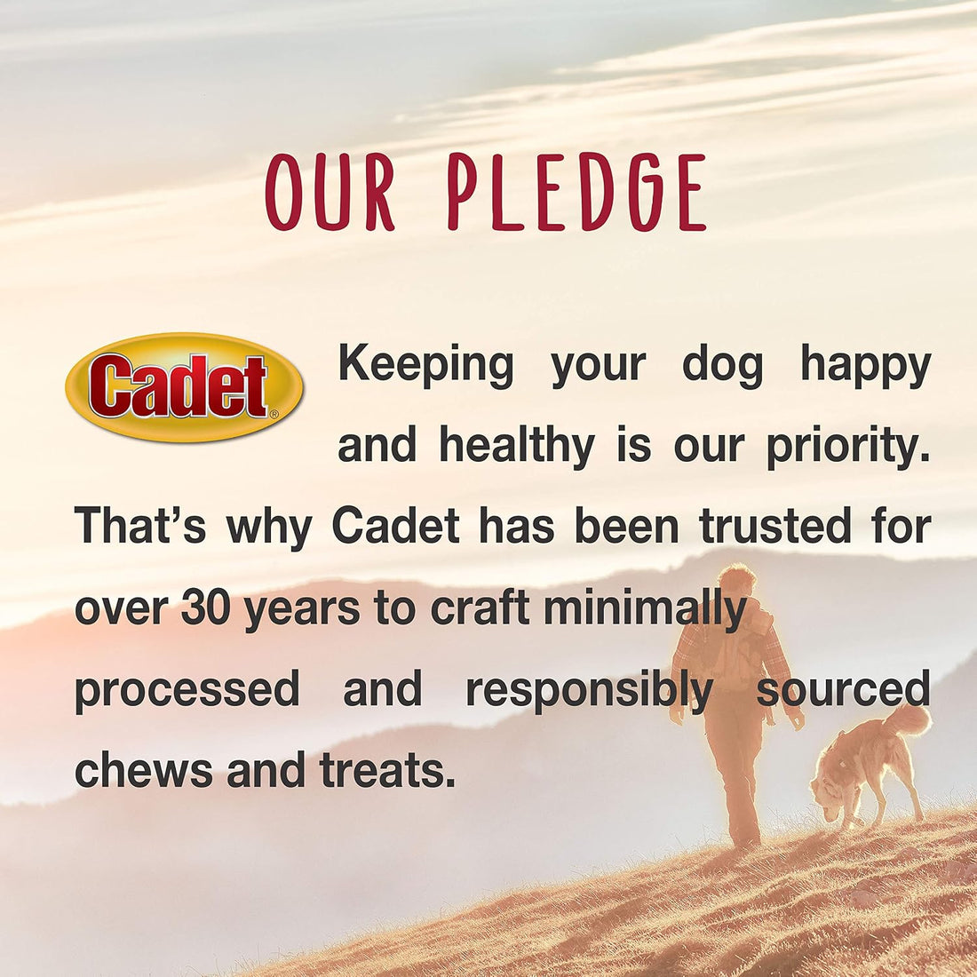 Cadet Premium Grade Beef Hide for Dogs