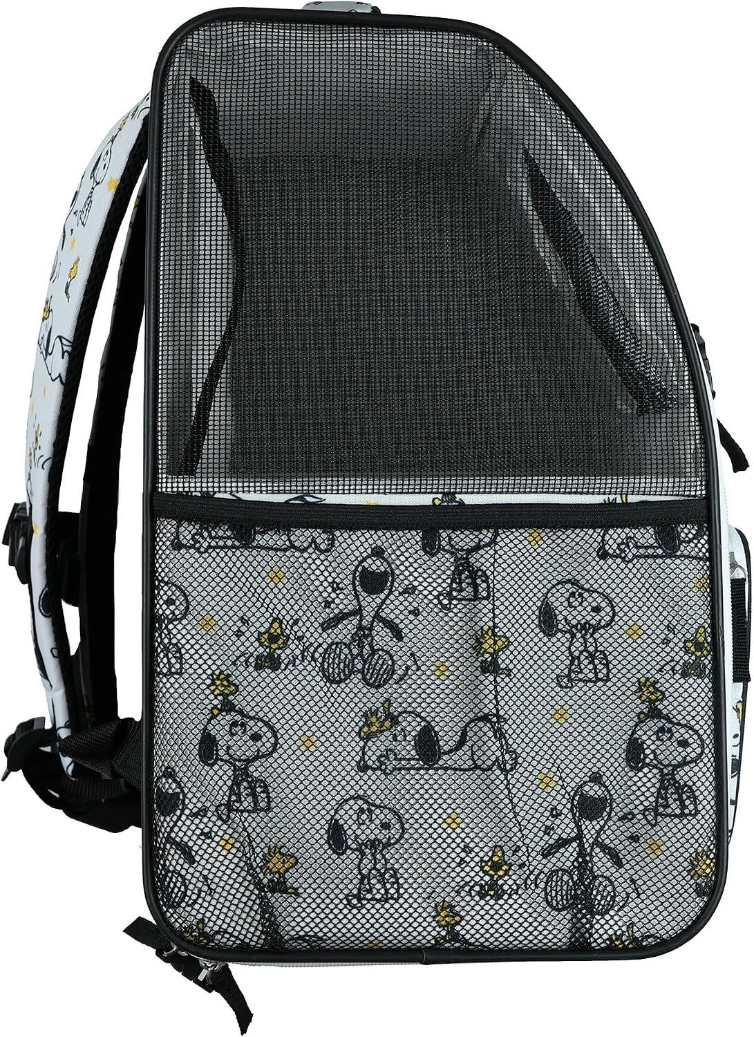 Peanuts Backpack 16" Snoopy & Woodstock Mesh Pet Carrier Bag Outdoor