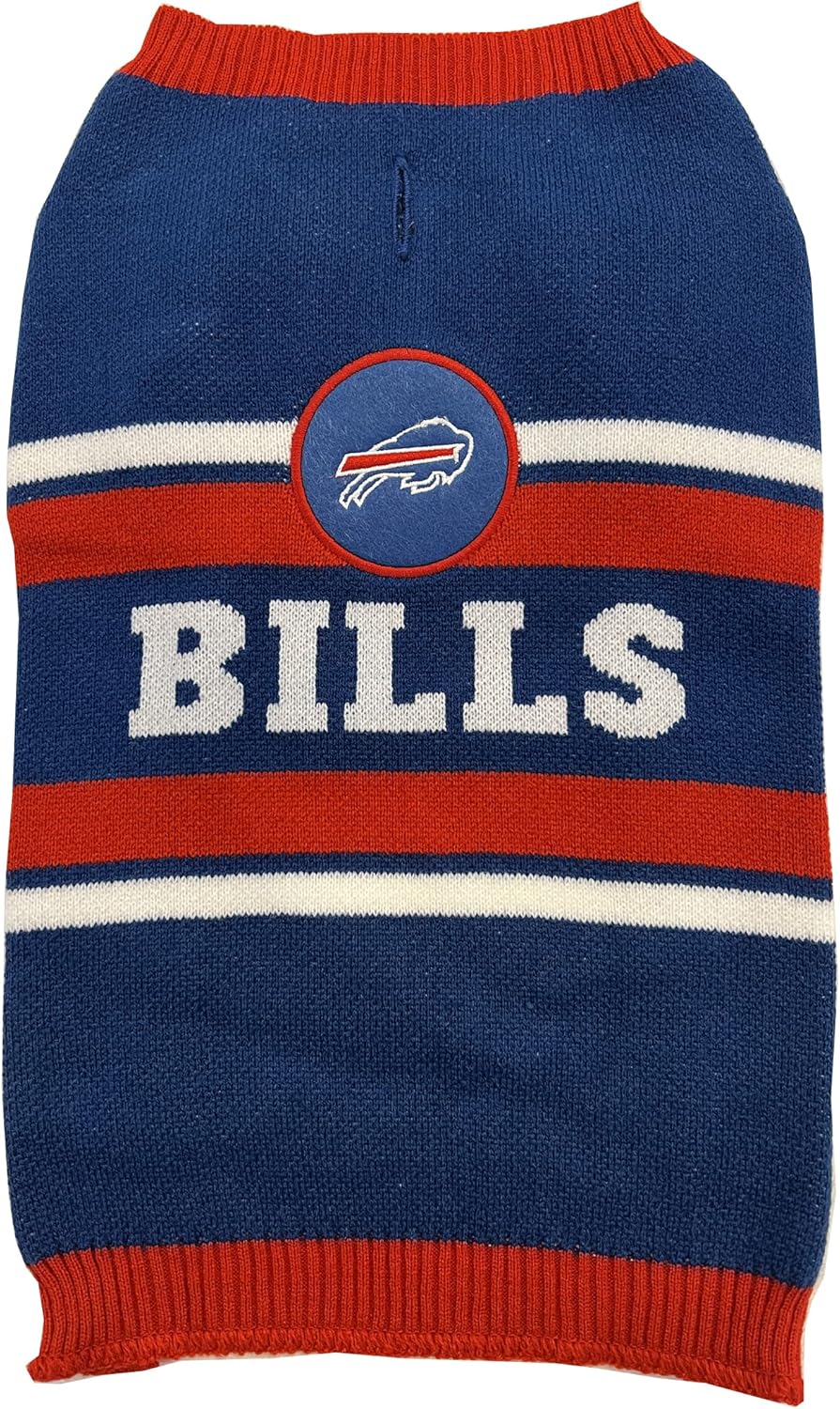 Pets First NFL Chicago Bears Dog Sweater, Size Large. Warm and Cozy Knit Pet Sweater with NFL Team Logo, Best Puppy Sweater for Large and Small Dogs, Team Color (CHI-4179-LG)