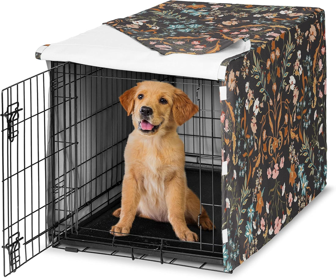 Sweet Jojo Designs 24in. Small Dog Crate Cover for Girls Pet Cage