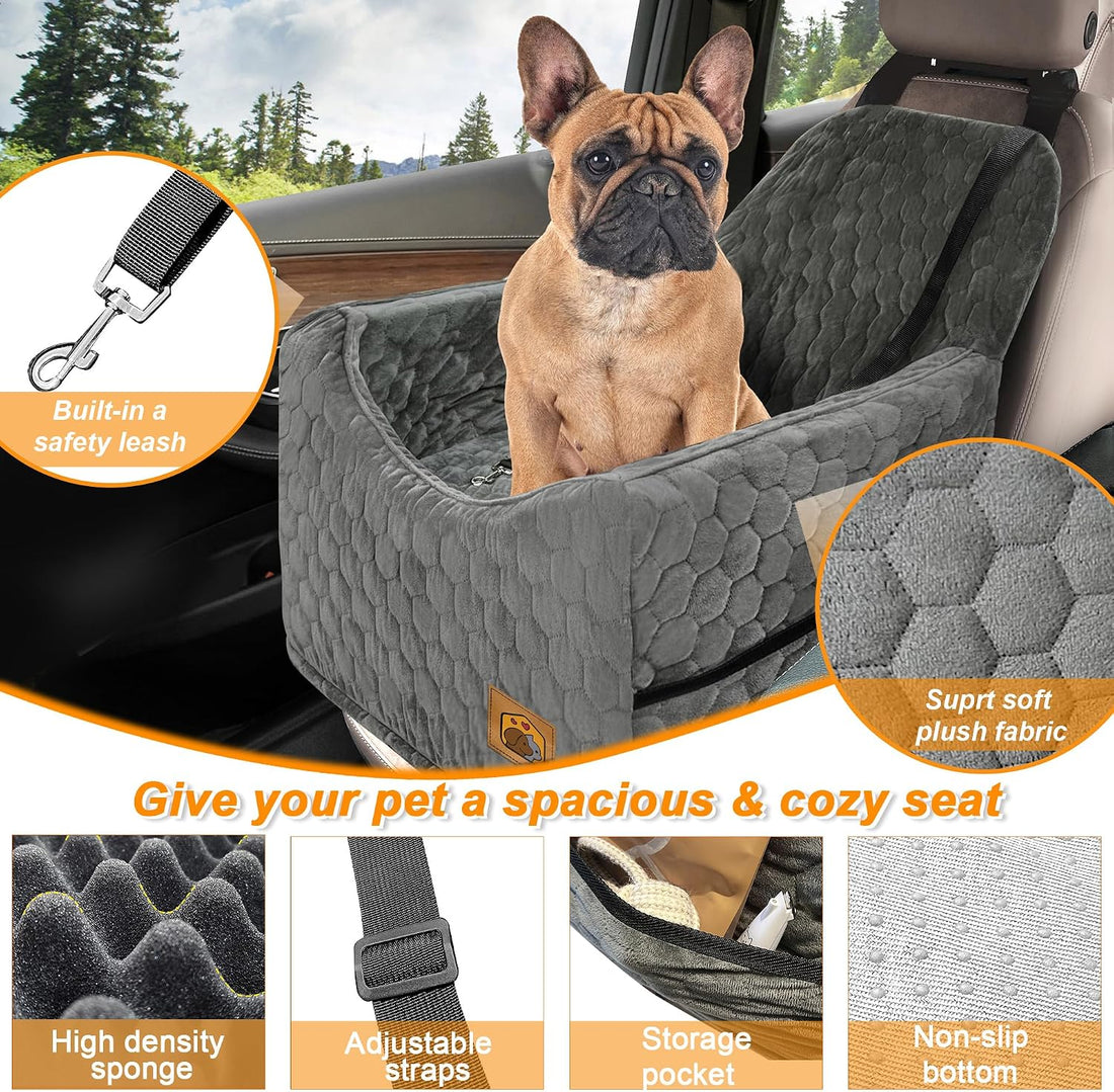 Memory Foam Dog Car Booster Seat