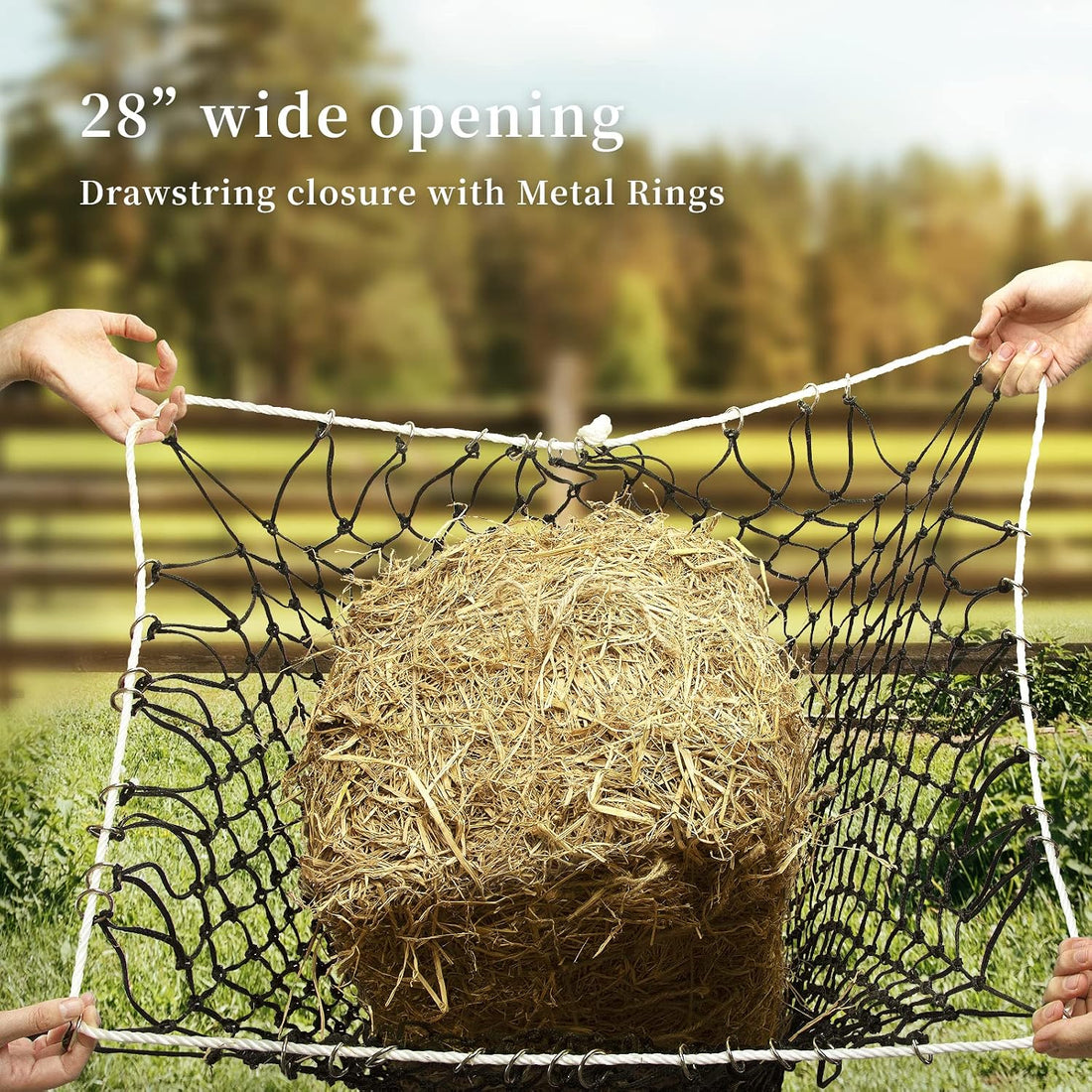 Bloomoak Slow Hay Net Feeder for Horses
